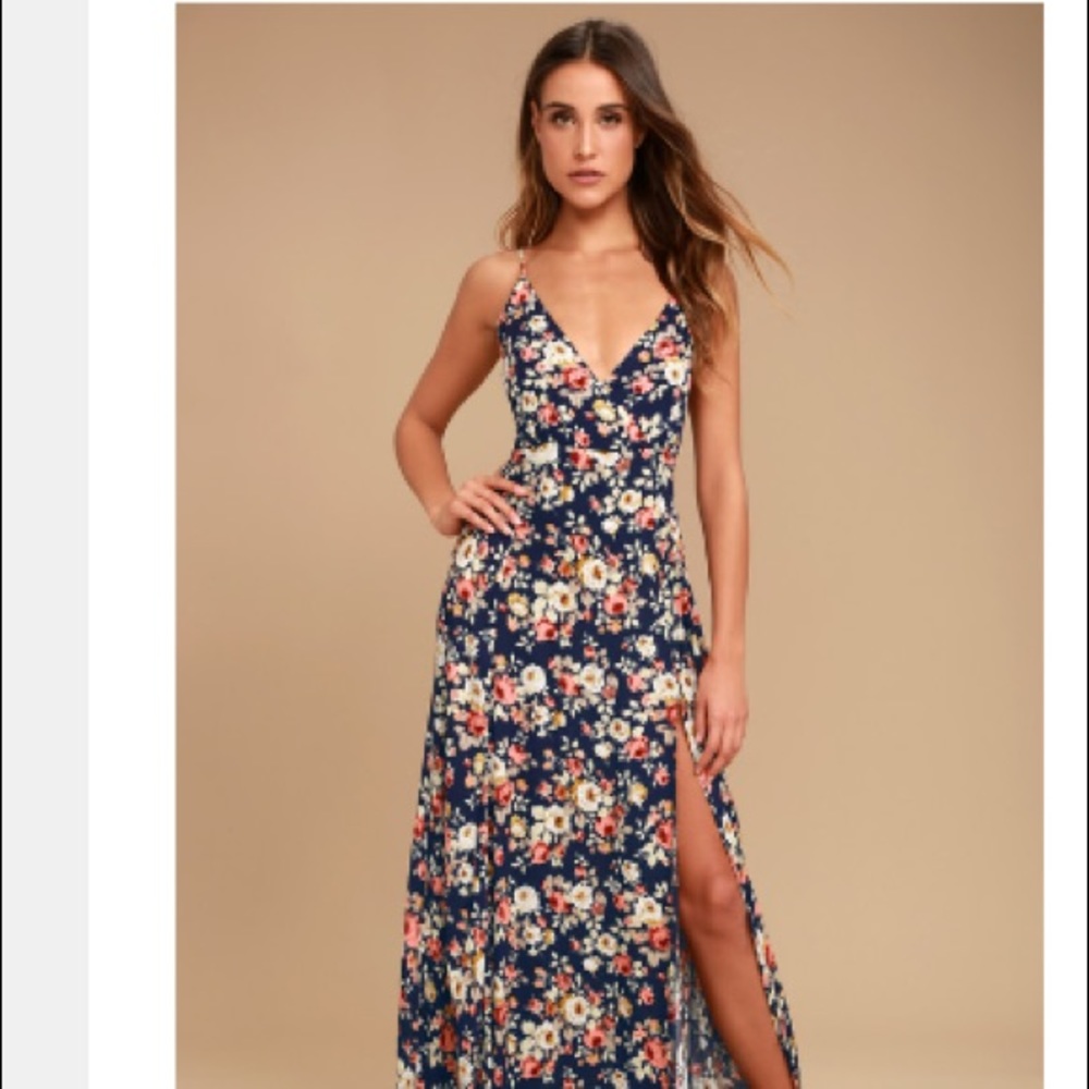 Lulus Floral maxi dress